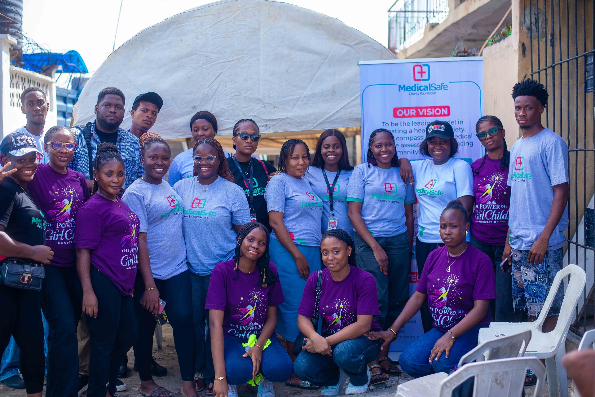 MSCF volunteer team at outreach
